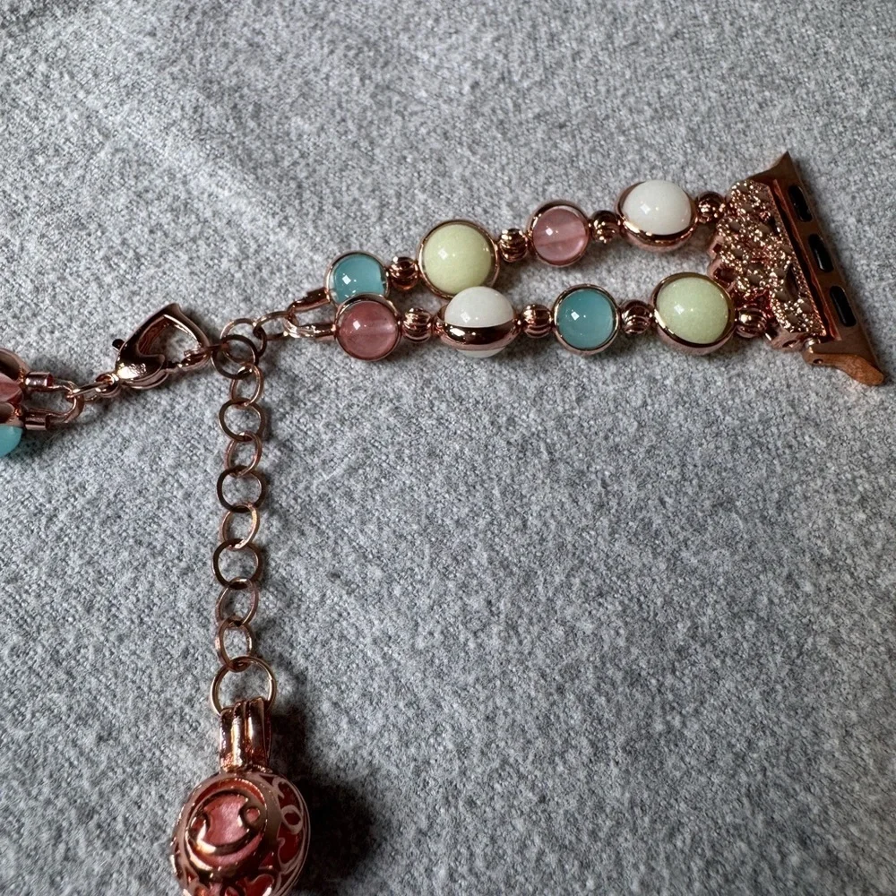 Elegant Rose Gold and Multicolor Bracelet